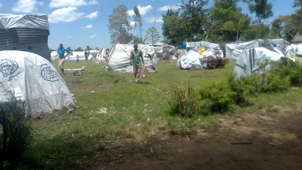 Local camp for people made homeless
