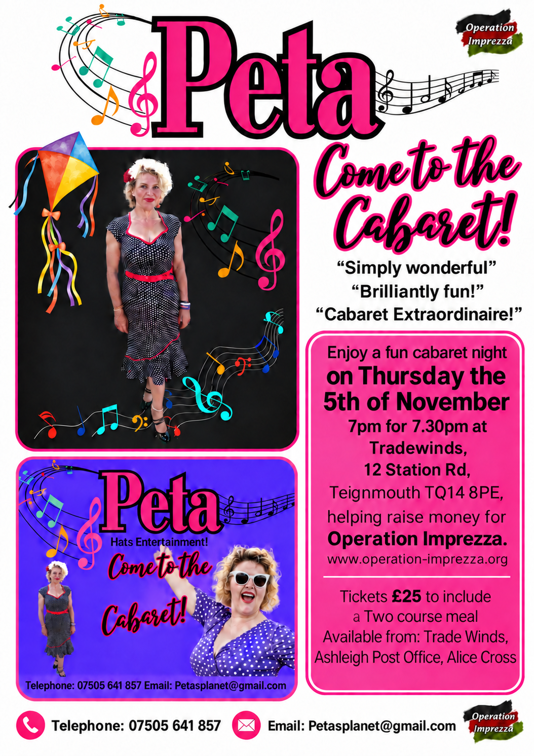Peta cabaret event